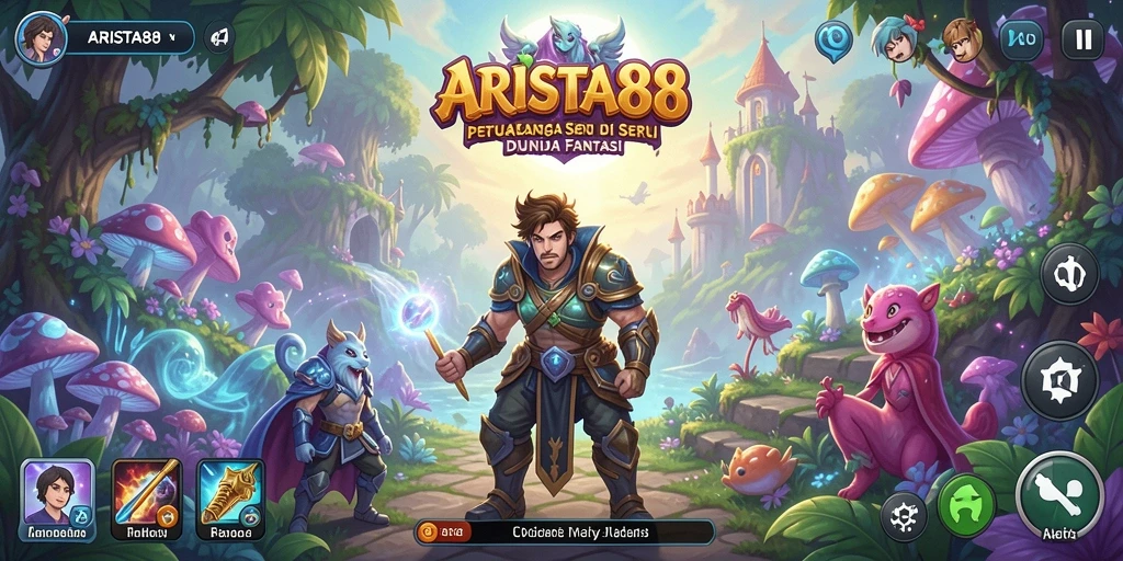 Tampilan gameplay seru di ARISTA88 petualangan penuh warna.