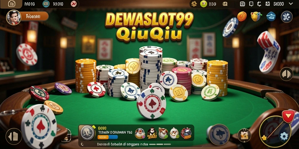 Tampilan gameplay QiuQiu yang penuh keseruan dan tantangan.