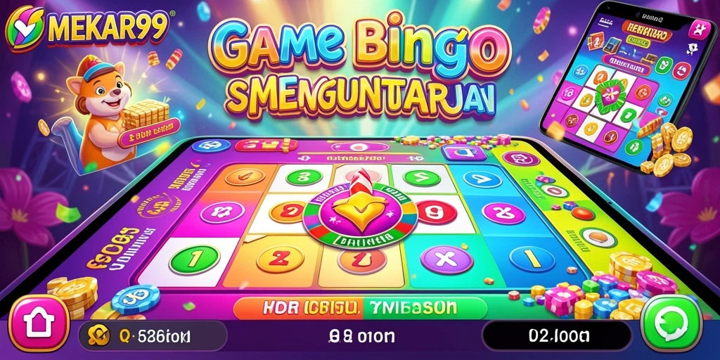 Screenshot gameplay MEKAR99 menampilkan keseruan permainan Bingo.