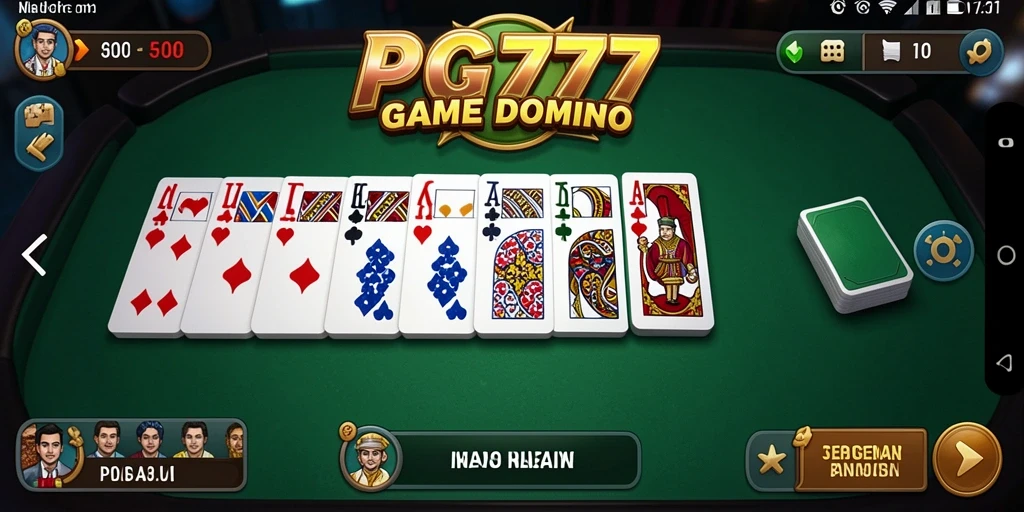 Tampilan gameplay seru dalam PG777 dengan elemen Domino.