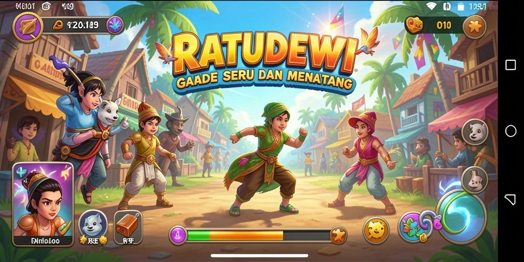 Screenshot gameplay RATUDEWI menunjukkan keseruan dan tantangan level.