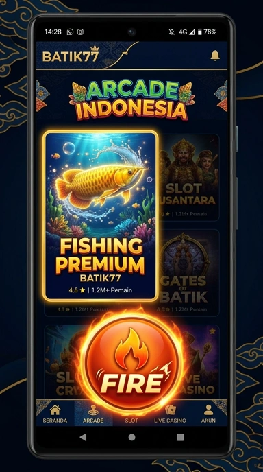 Cuplikan layar dari proses instalasi aplikasi di batik77.